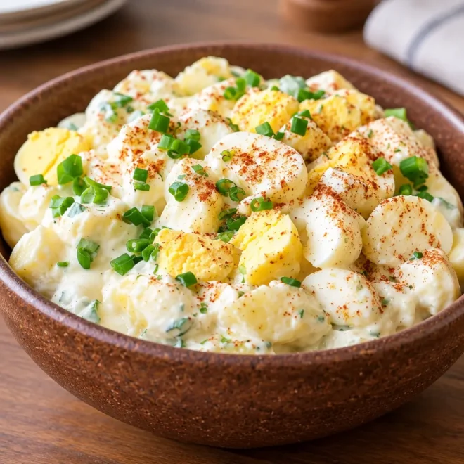 Salade de pommes de terre recette crémeuse