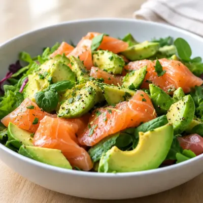 Salade de saumon fumé facile et fraîche