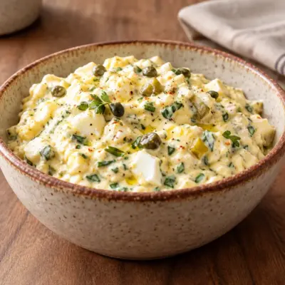 Salade d’œufs crémeuse facile et croquante