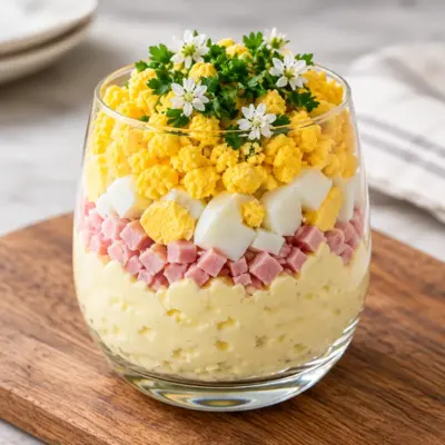 Salade en verrine facile et crémeuse