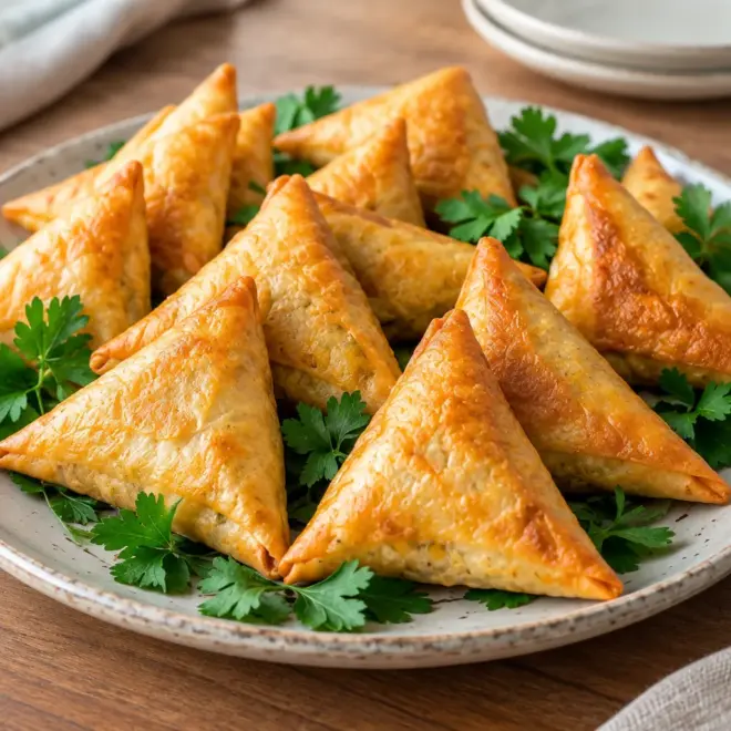 Samoussas recette au poulet croustillants