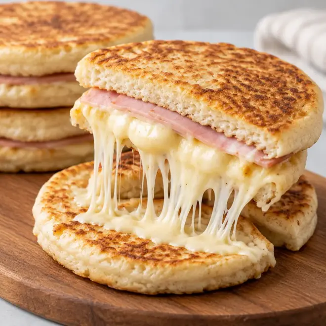 Sandwichs galettes jambon fromage faciles