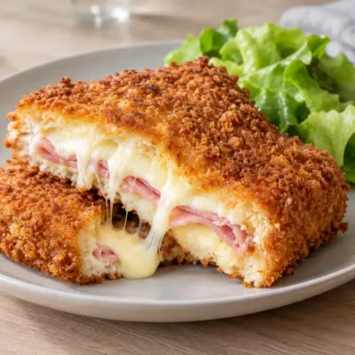 Sandwichs panés au jambon et au fromage faciles