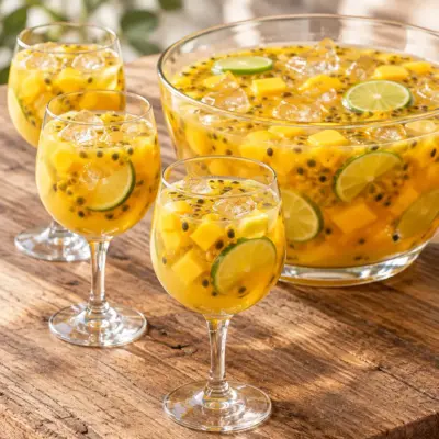 Sangria blanche : recette fruitée à la mangue