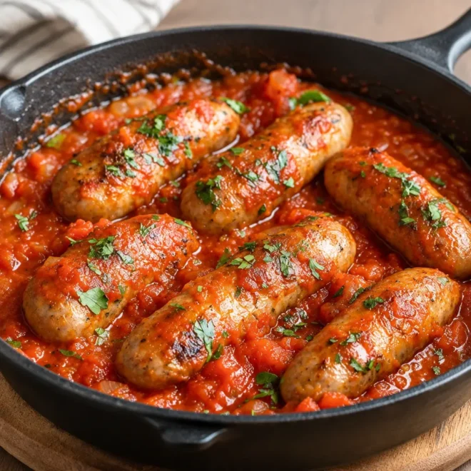 Saucisses à la sauce tomate maison facile