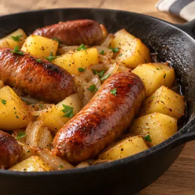Saucisses fumées recette facile à la poêle