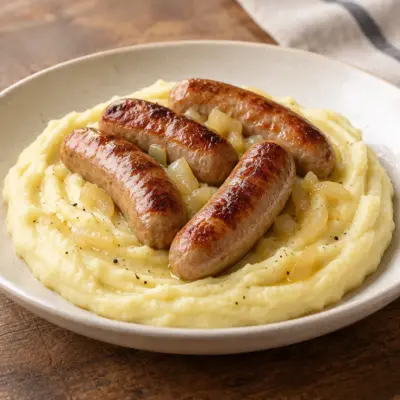 Saucisses grillées recette facile et purée rustique