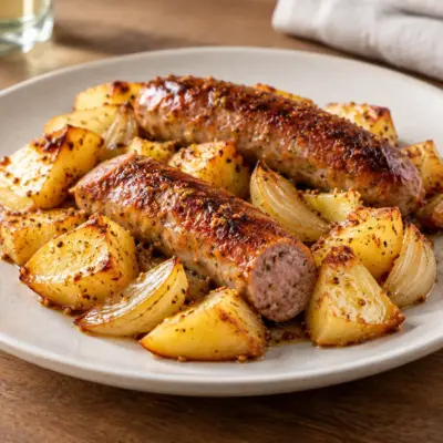 Saucisses rôties recette facile au four
