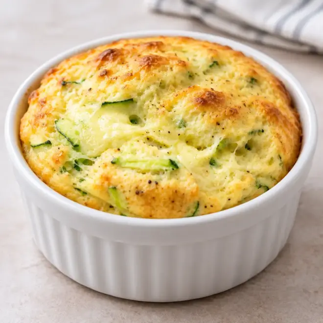 Soufflé de courgettes au fromage facile