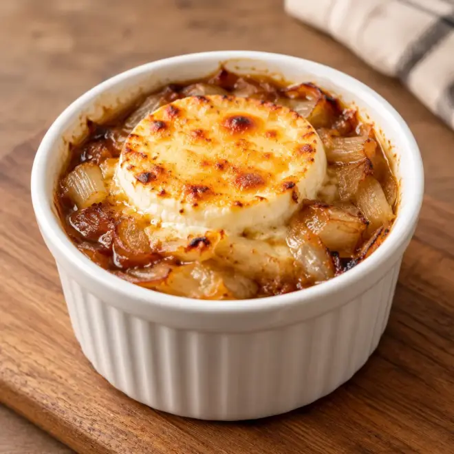 Soupe à l’oignon gratinée facile et fondante