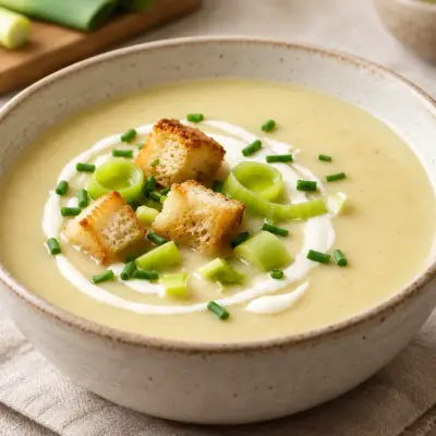 Soupe-crème de poireaux facile et veloutée