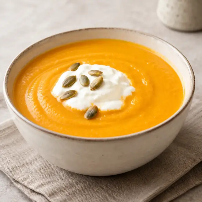 Soupe de potiron facile et crémeuse