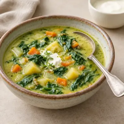 Soupe de blettes : recette facile et veloutée