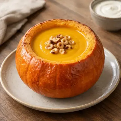Soupe de courge, recette facile en citrouille