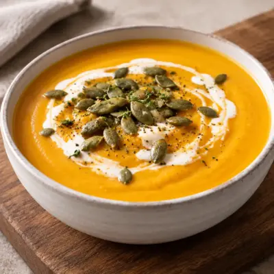 Soupe de courge butternut facile et onctueuse