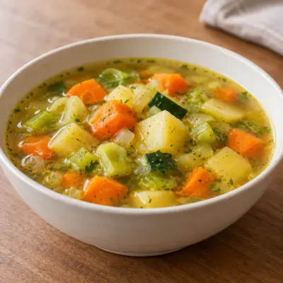 Soupe de légumes maison facile et familiale