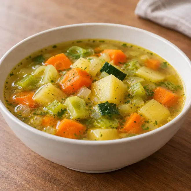 Soupe de légumes maison facile et familiale