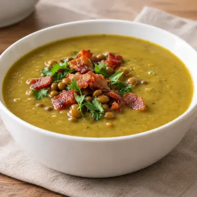 Soupe de lentilles crémeuse facile