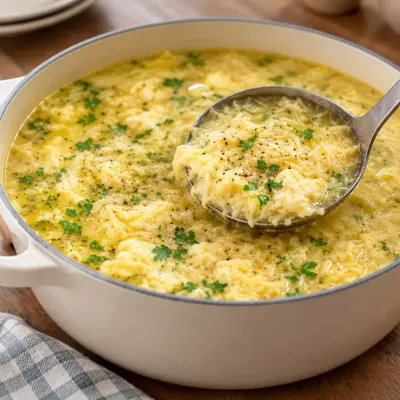 Soupe de vermicelles à l’œuf facile et rapide