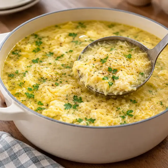 Soupe de vermicelles à l’œuf facile et rapide