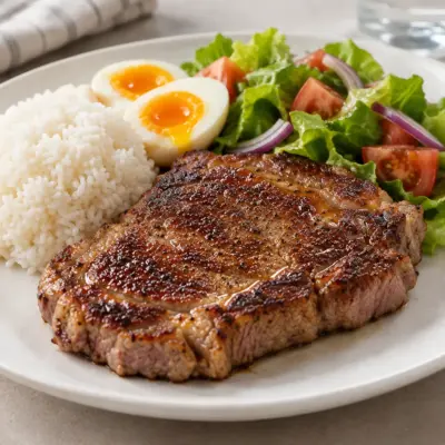 Steak poêlé épais, recette facile et rosée