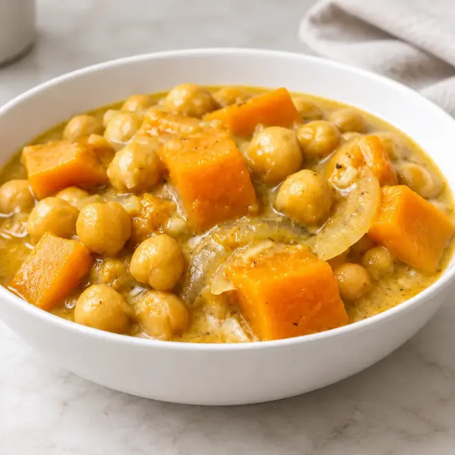 Tajine de pois chiches aux courges facile