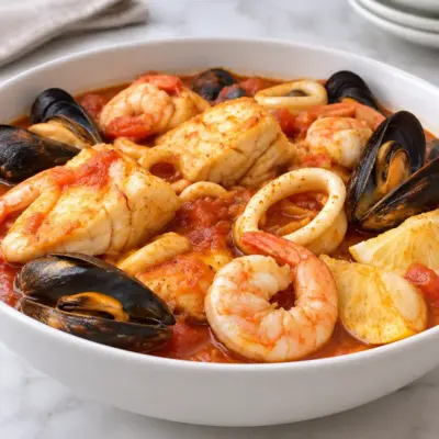 Tajine de poisson aux fruits de mer facile
