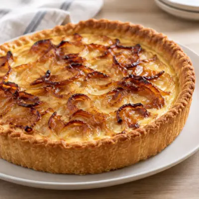 Tarte à l’oignon facile et crémeuse