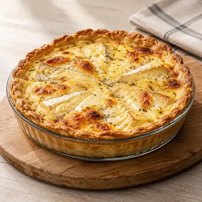 Tarte au camembert facile et fondante