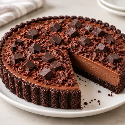 Tarte au chocolat facile et bien prise