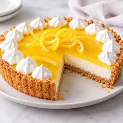 Tarte au citron facile, crème lisse et fond friable