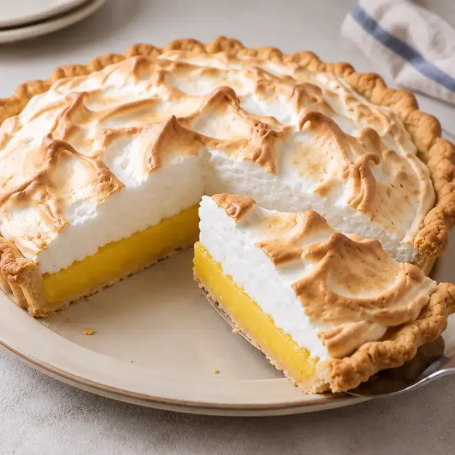 Tarte au citron meringuée facile et dorée