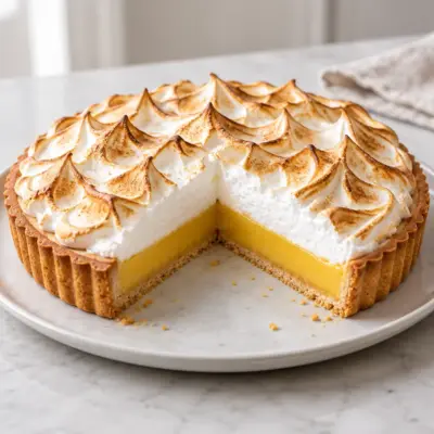 Tarte au citron meringuée facile et fondante