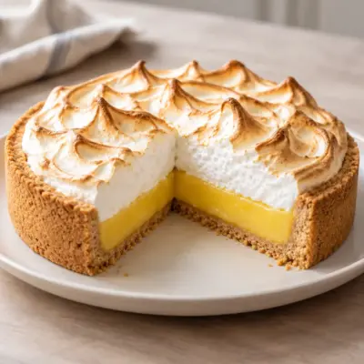 Tarte au citron meringuée facile et brillante