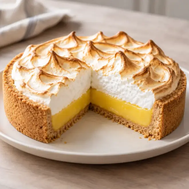 Tarte au citron meringuée facile et brillante