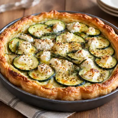 Tarte aux courgettes recette facile et crémeuse