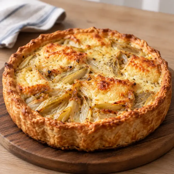 Tarte aux endives facile et gratinée