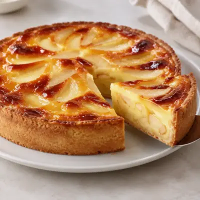 Tarte aux pommes crème pâtissière maison