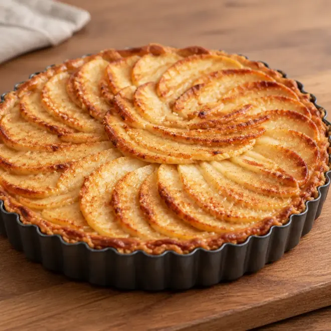Tarte aux pommes facile, fondante et dorée