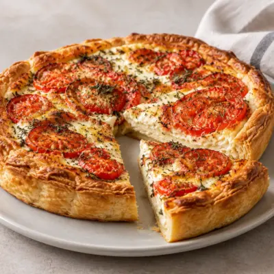 Tarte aux tomates recette facile et dorée