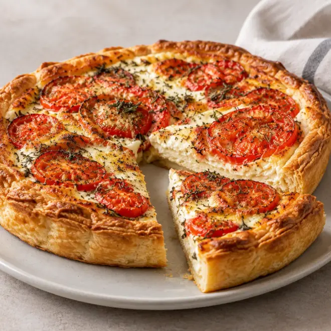 Tarte aux tomates recette facile et dorée