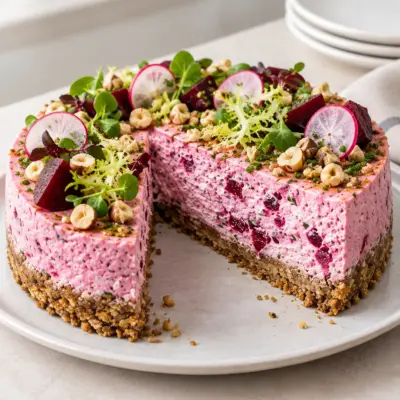 Tarte betterave chèvre sans cuisson