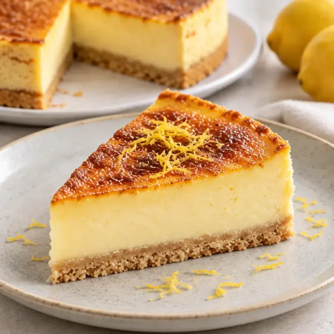 Tarte cheesecake au citron facile et crémeuse