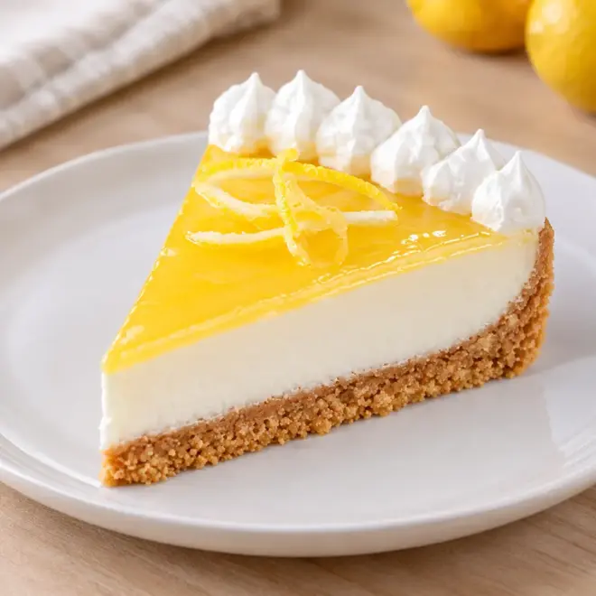 Tarte cheesecake citron : recette crémeuse et brillante