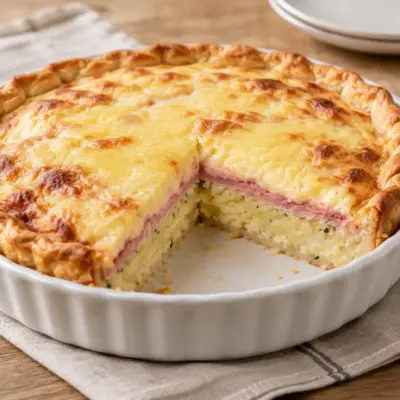 Tarte raclette : recette facile au jambon