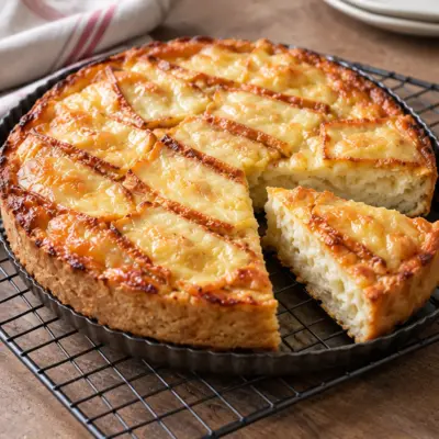Tarte rustique au fromage facile et gratinée