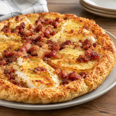 Tarte rustique recette pommes de terre et brie