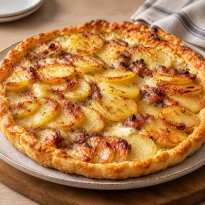 Tarte salée pommes de terre, recette facile