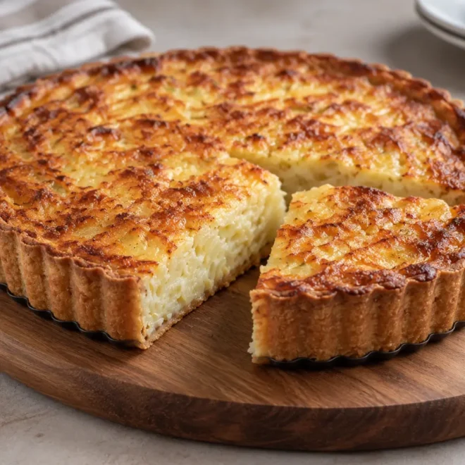 Tarte salée pommes de terre facile et gratinée