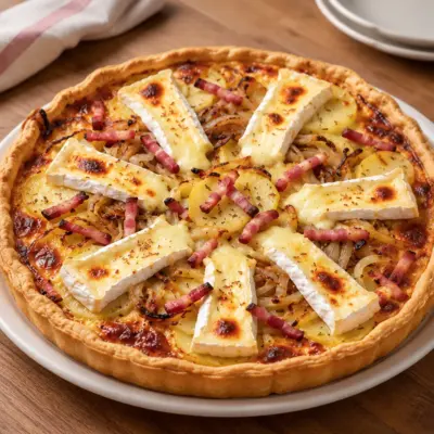 Tarte salée pommes de terre et fromage facile